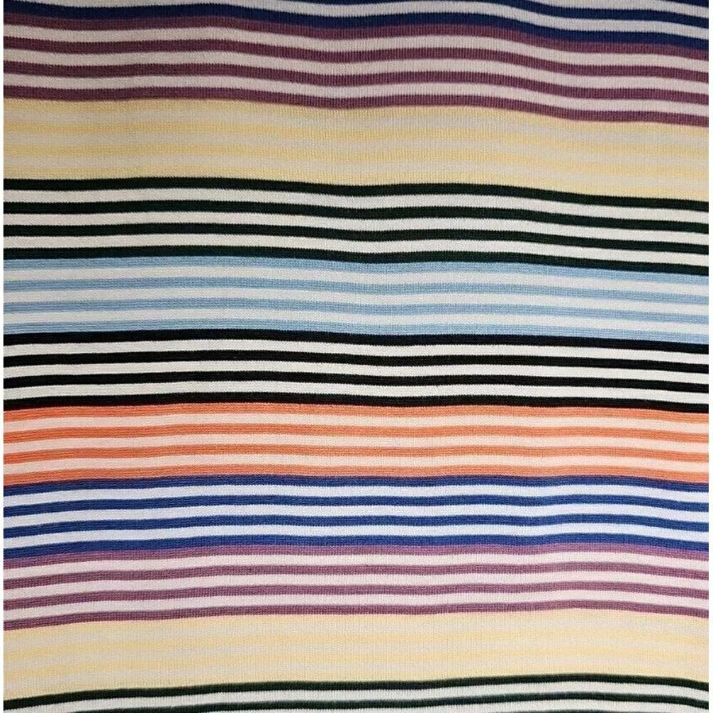 Peter Millar Summer Comfort Mens Medium Multicolored Striped Short Sleeve Polo